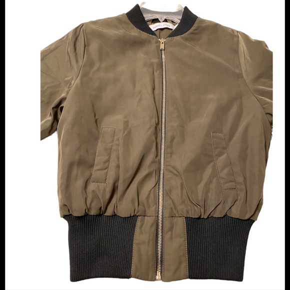 bishop + young Olive Green Bomber Jacket - Picture 3 of 5